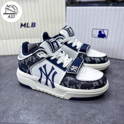 [Giày chất] Giày thể thao sneaker nam nữ MLB LINER quai MLB Chunky Liner Mid Basic New York Yankees XANH NAVY