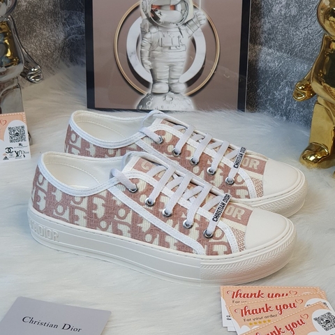 [ Ocean Park Luxury ]GIÀY DR B56 Hồng, Giày Walk’n’Dior Sneaker Grey Oblique Embroidered Cotton,Dior b56 Pink Cao Câp