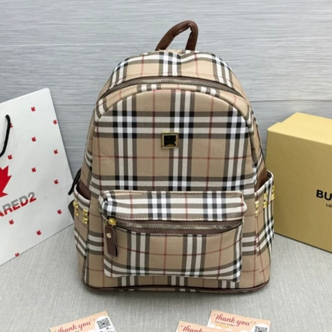 Balo BÊ BÊ RỜ Da Kẻ cao cấp sz40,đựng vừa a4, sách giáo khoa, laptop 14inch, BBR kiểu dáng thời trang đa năng tiện dụng