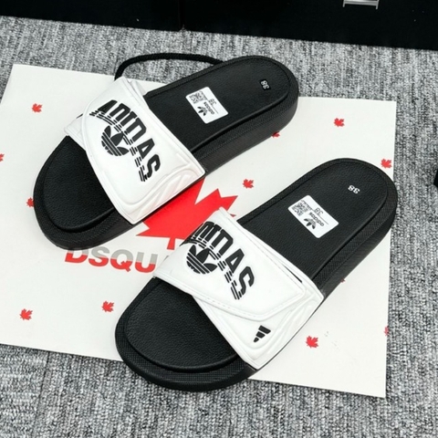 Dép Adi,das quai dán đế cao su, Dép Nam nữ Quai Ngang đế cứng mẫu mới 2024