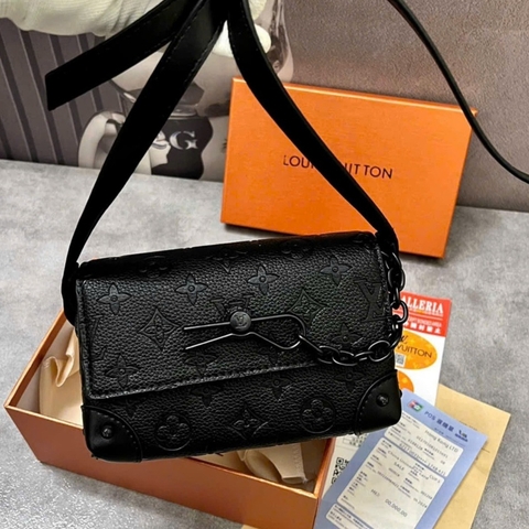 Túi Đeo Chéo Tag Xích Nam Châm L.V Vân Hoa In Cao Cấp - Túi New Ảnh Thật Ful Box Hàng QC Cao Cấp
