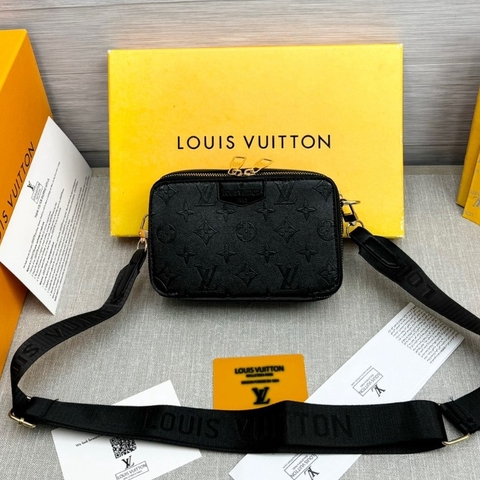 Túi Đeo Chéo Unisex Alpha Wearable,Size 19, Chất Liệu Da Bò, Check On Code,Full Box, Túi Vải Thẻ Bill, Bảo Hành 12 Tháng