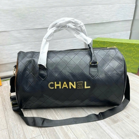TÚI DU LỊCH , TÚI TRỐNG CHANEL,Túi xách da du lịch đeo chéo nam nữ cao cấp túi trống size lớn thời trang thể thao