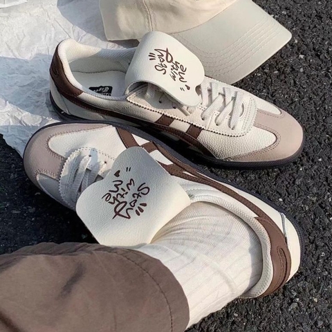 Giày Onitsuka Tiger Tokuten Stay With Me Custom White Brown