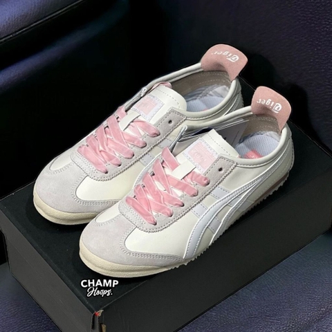 Giày Tiger hong giay  Onitsuka Tiger Mexico 66 White Pink [fullbox+freeship]