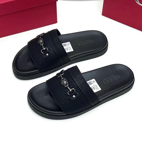 Dép GUCI Nam Nữ Quai Da Cao Cấp, Dép Nam Quai Ngang Đế 2 Lớp Êm Chân Phong Thái Thời Thượng Hot Trend 2025