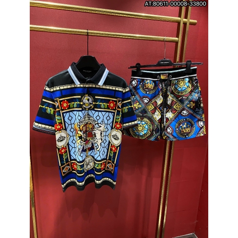 Bộ Áo phông nam nữ boy phố ĐG chất cotton mềm min tag logo ngực kim loại chống han