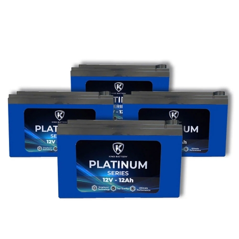 Combo 4 bình ắc quy King Battery 12v - 12Ah