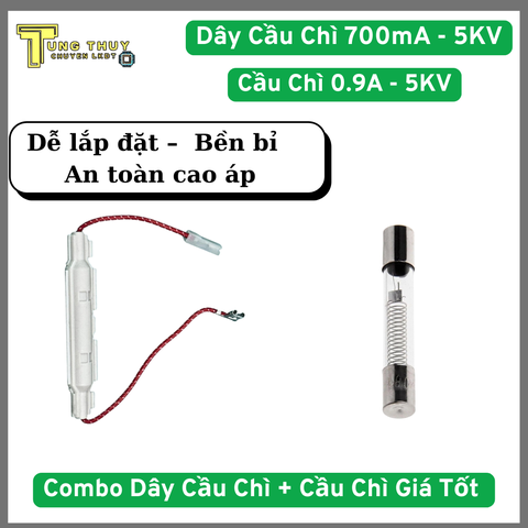 Cầu Chì Lò Vi Sóng 0.9A – Dây Cầu Chì Cao Áp 700mA – 5KV | Phụ Kiện Cao Áp Thay Thế