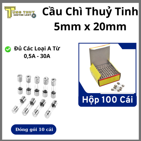 Cầu Chì Ống 5x20mm 250V Gói 5 Cái