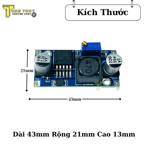 Mạch Hạ Áp DC - DC 3A LM2596 , Mạch Giảm Áp Công Suất 15W