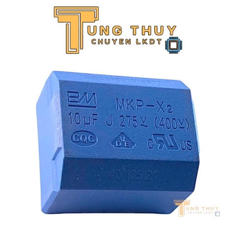 Tụ Bếp Từ 10uF 275VAC 400VDC Chính Hãng BM Tụ Đứng và Nằm  Màu Xanh và Màu Đen