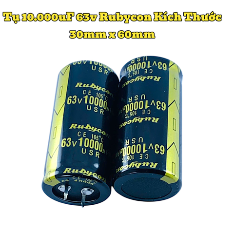 Tụ hoá ,Tụ lọc nguồn amly 10000uF 63v Kích Thước 30mm x 60mm Loại Tốt
