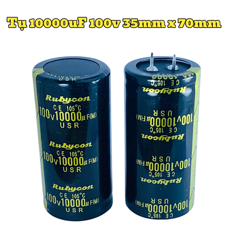 Tụ Amly 10000uF 100v Lọc Nguồn Chất Lượng Cao - Kích Thước 35x70mm