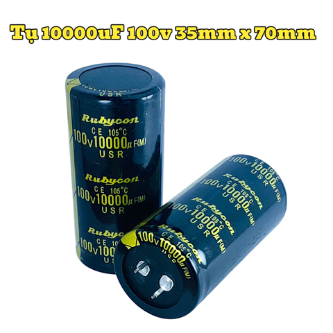 Tụ Amly 10000uF 100v Lọc Nguồn Chất Lượng Cao - Kích Thước 35x70mm