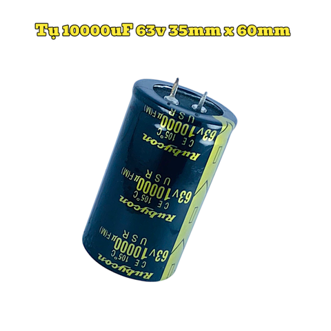Tụ Hoá,Tụ Lọc Nguồn Amly 10000uF 63v Kích Thước 35mm x 60mm Loại Tốt