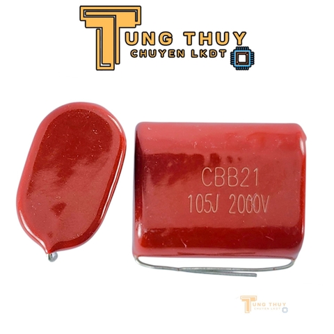 10 Con Tụ Đỏ , Tụ Kẹo CBB22 105J 400V, 630V và 2000V  ( 1 uF ) Hàng Chất Lượng Không Phân Cực