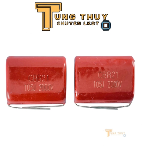 10 Con Tụ Đỏ , Tụ Kẹo CBB22 105J 400V, 630V và 2000V  ( 1 uF ) Hàng Chất Lượng Không Phân Cực