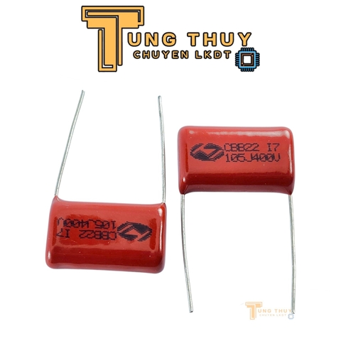 10 Con Tụ Đỏ , Tụ Kẹo CBB22 105J 400V, 630V và 2000V  ( 1 uF ) Hàng Chất Lượng Không Phân Cực