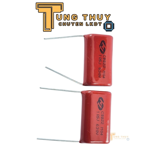 10 Con Tụ Đỏ , Tụ Kẹo CBB22 105J 400V, 630V và 2000V  ( 1 uF ) Hàng Chất Lượng Không Phân Cực