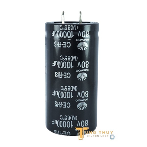 Tụ Amply 10000uF 80v Daewoo Kích Thước 30mm x 60mm