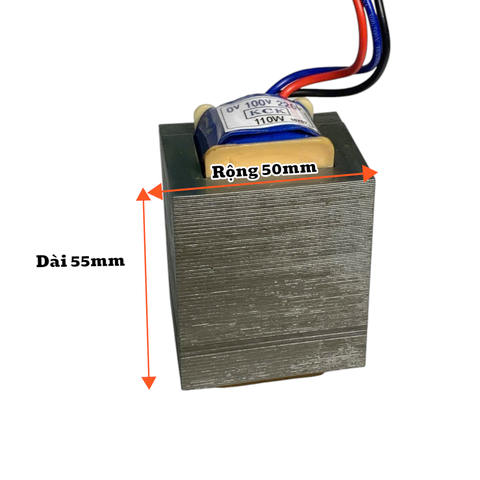 Biến Áp Đổi Điện Dành Cho Quạt Đổi điện 220V sang 100v/110V loại tốt không vỏ 100% dây đồng