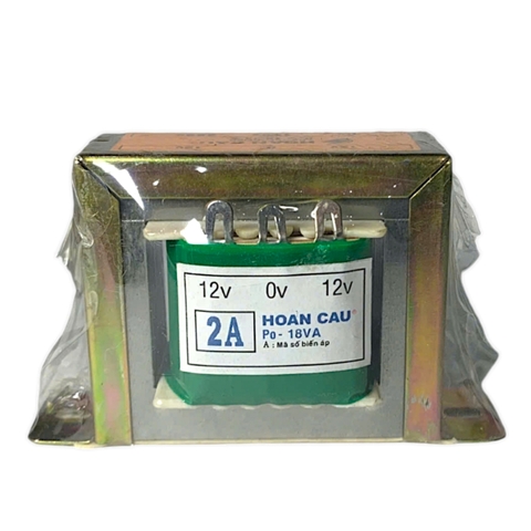 Biến áp 2A Hoàn Cầu Các Loại Volt 12v - 12v , 24v - 24v và 0V 3V 6V 9V 12V 15V 18V 24V Loại Tốt