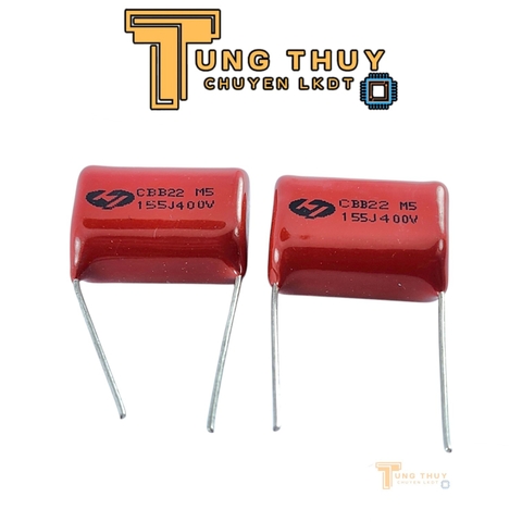 Tụ Đỏ CBB22 155J 400V và 630V ( 1,5uF ) Hàng chất lượng Không phân cực