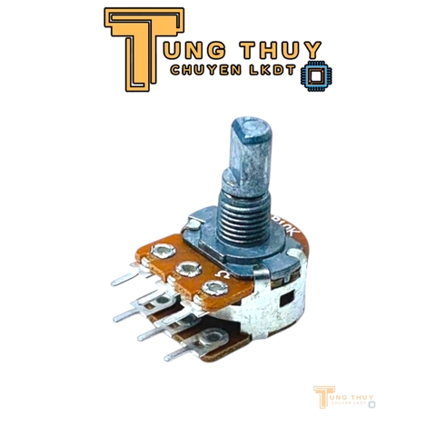 Chiết Áp Đôi, Kép 6 Chân WH148 Cán Vát Dài 15mm