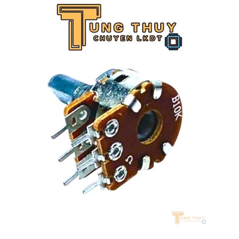 Chiết Áp Đôi, Kép 6 Chân WH148 Cán Vát Dài 15mm