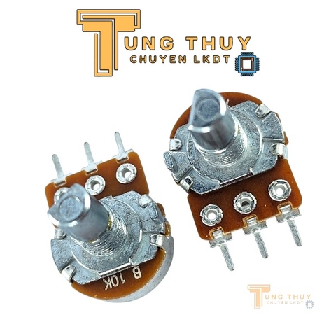 Chiết Áp Đơn Kép Cán Vát Dài 15mm 10k 50k Hàng Đài Loan Chất Lượng Cao