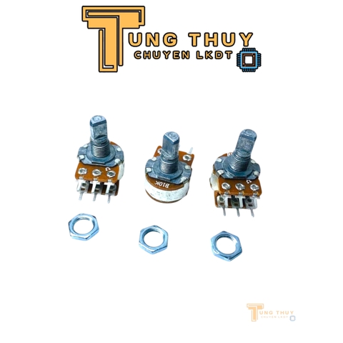 Chiết Áp Đôi, Kép 6 Chân WH148 Cán Vát Dài 15mm