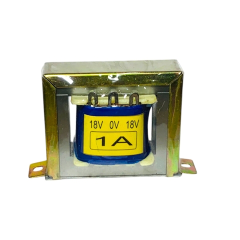 Biến áp đối xứng hạ áp đối xứng 18v AC vào 220v ra AC 18v - 0 - 18v - 1A Minh Quang