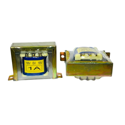 Biến áp đối xứng hạ áp đối xứng 18v AC vào 220v ra AC 18v - 0 - 18v - 1A Minh Quang
