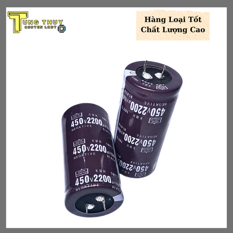 Tụ Lọc Nguồn Amly 2200uF 450V –  Kích Thước 35x70mm Hàng Loại Tốt