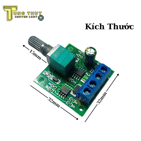 Mạch Điều Khiển Tốc Độ Động Cơ PWM 2A DC 1.8V - 12V 1803BK