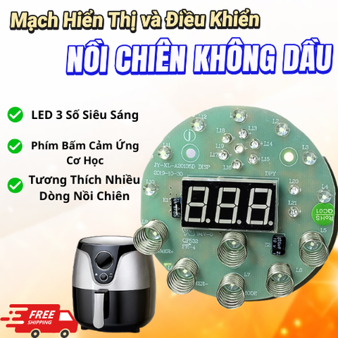 Mạch Hiển Thị và Điều Khiển Nồi Chiên Không Dầu Bluestone AFB-5876 - Thay Thế Chuẩn Zin