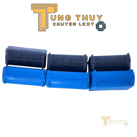 Tụ Bếp Từ 2uF 275VAC Chính Hãng BM Màu Xanh và Màu Đen