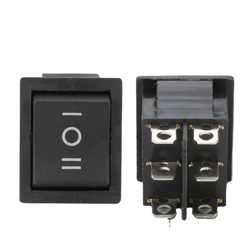 Công Tắc Bập Bênh KCD4 250VAC-16A 6 Chân 3 Chế Độ