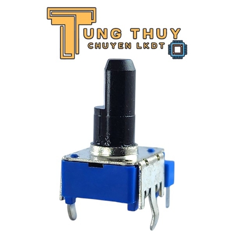 Chiết Áp Vuông Xanh 6 Chân Cong Cán Vát Dài 20MM