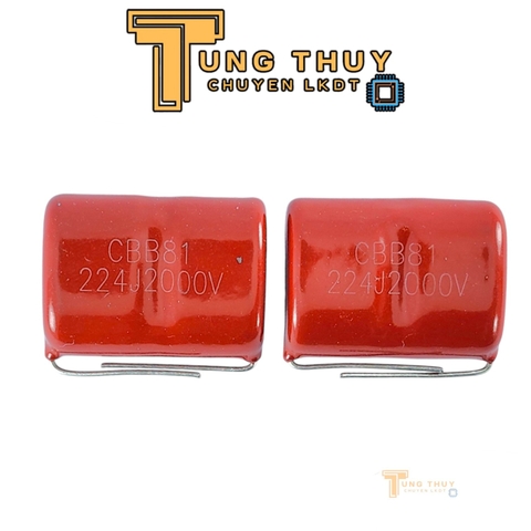 (Túi 10 Con)Tụ Đỏ CBB22 224J 400V, 630V Và 2000V  Hàng Chất Lượng Không Phân Cực