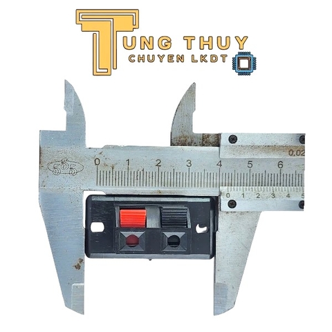 Trạm kẹp/ jack kẹp dây loa 2 chân nhỏKẹp Loa 2 Chân – Trạm Kẹp Dây Loa Nhấn 2 Chấu Bé 42x21mm – Jack Nối Ampli | Hàng Tốt