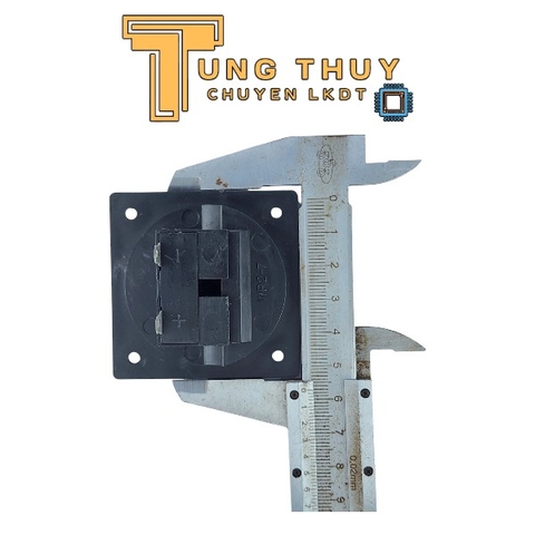 Trạm Kẹp Loa 2 Chân Vuông – Jack Gắn Thùng Âm Thanh, Đầu Vào Input Loa Màu Đen Đỏ