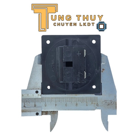 Trạm Kẹp Loa 2 Chân Vuông – Jack Gắn Thùng Âm Thanh, Đầu Vào Input Loa Màu Đen Đỏ