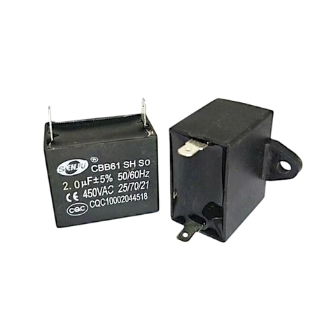 Tụ Quạt Dàn Nóng Điều Hòa 1,5uF, 2uF, 2.5uF, 3uF, 4uF, 5uF 450VAC Jack cắm 2 Chân và 4 Chân ( Loại tốt)