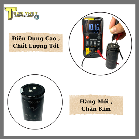 Tụ Lọc Nguồn Amly 10000uF 125V –  Kích Thước 35x70mm Hàng Loại Tốt