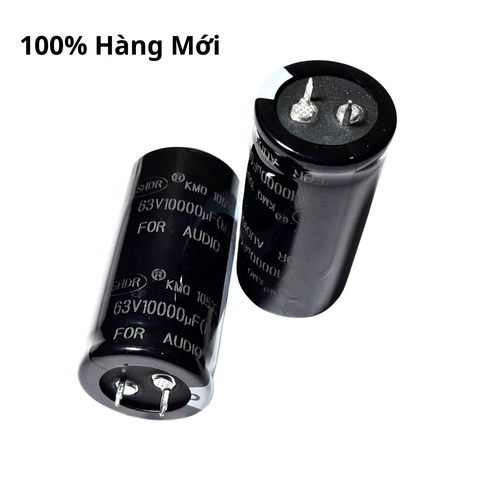 Tụ Lọc Nguồn Amply 10000uF 63v Audio - Kích Thước 30x60mm Chất Lượng Cao