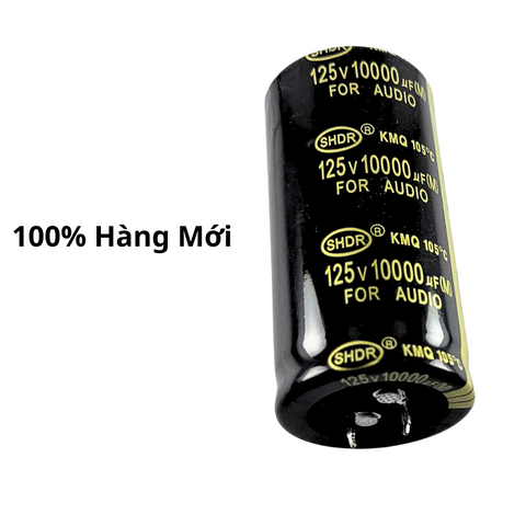 Tụ Lọc Nguồn 10000uF 125v Audio Vàng - Kích Thước 35x70mm Dùng Cho Amply