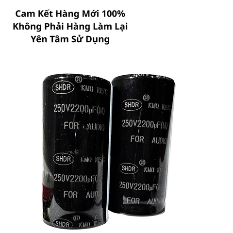 Tụ Lọc Nguồn Amly 2200uF 250v Audio SHDR - Kích Thước 35x70mm Hàng Mới Chất Lượng Cao