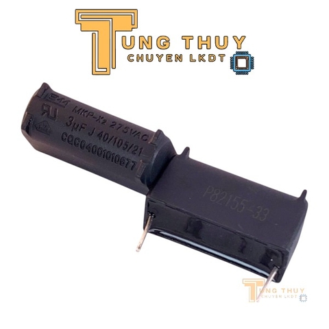 Tụ Bếp Từ 3uF và 3,3uF 275VAC 400VDC Chính Hãng BM Màu Đen